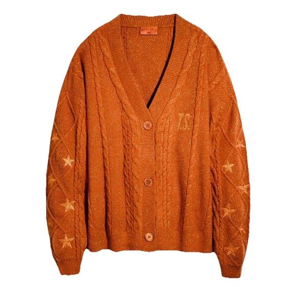 XL/2X Taylor Swift Life Of A Showgirl Orange Glitter Cardigan Box Set UNOPENED - Picture 2 of 7